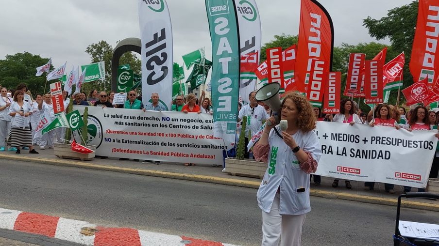 protesta de la junta de personal del Hospital de Valme